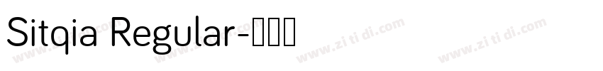 Sitqia Regular字体转换